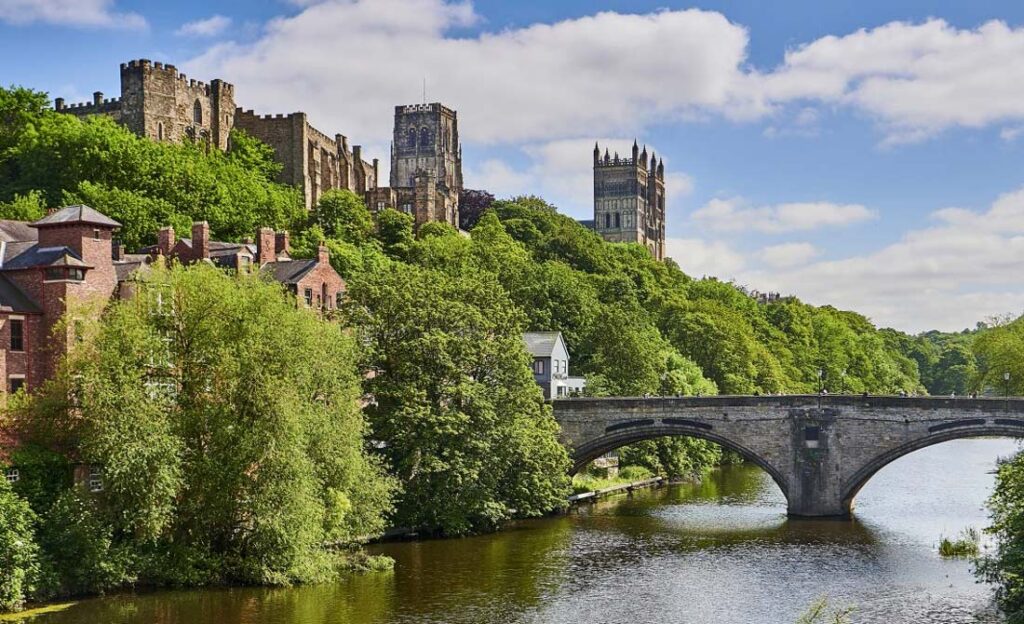 county durham castle and river