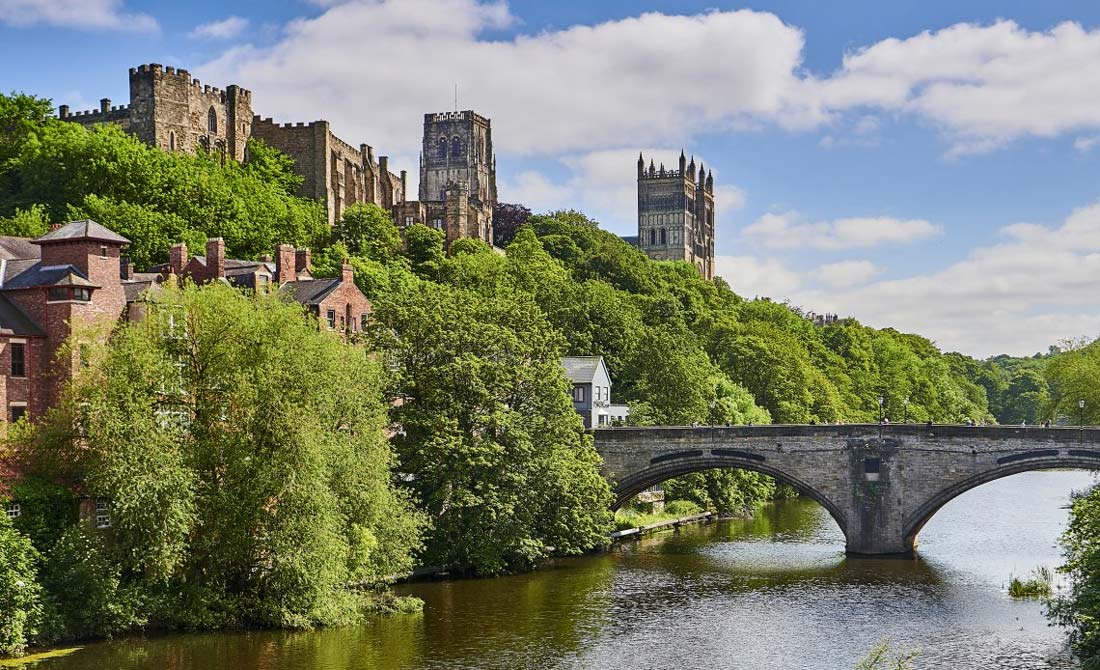 county durham castle and river